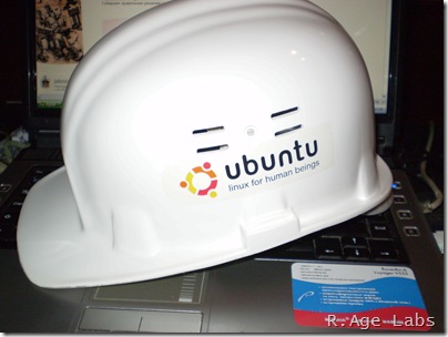 Каска с логотипом Ubuntu